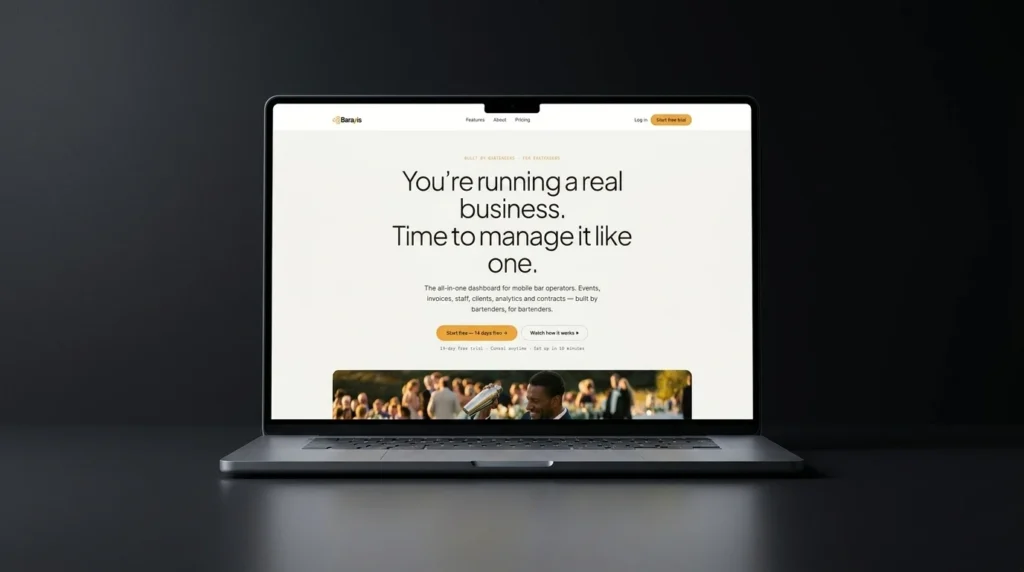 Baraxis SaaS product and brand design by Magnate Designs